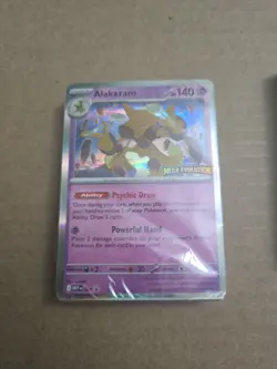 Mega Evolution Build and Battle Alakazam Promo Card and Deck SEALED Pokemon TCG - Image 1