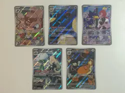 Lot Of 5 Pokemon Destined Rivals Illustration Rare Foil Cards Roserade Orbeetle - Image 1
