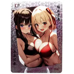 Takina & Chisato CP - Lycoris Recoil - Goddess Story Anime Waifu Trading Card - Image 1