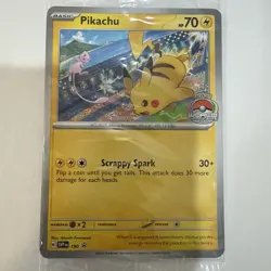 Pikachu Pokemon Scarlet & Violet Black Star SVP 190 Factory Sealed Promo Card - Image 1