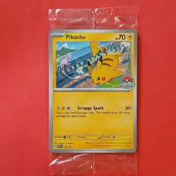 Pikachu Pokemon Scarlet & Violet Black Star SVP 190 Factory Sealed Promo Card - Image 1