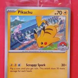 Pikachu Pokemon Scarlet & Violet Black Star SVP 190 Factory Sealed Promo Card - Image 2