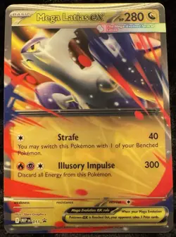 Pokemon TCG Mega Latias EX #011, Jumbo Card, Black Star Promo, Mega Evolutions - Image 1