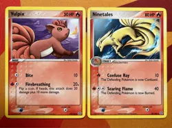 [2x] Pokemon Card Lot: Ninetales & Vulpix (38/106 72/106) ex Emerald *Near Mint* - Image 1