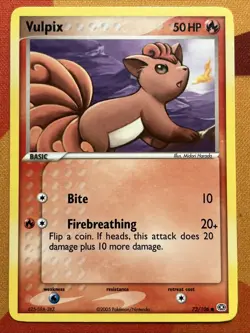 [2x] Pokemon Card Lot: Ninetales & Vulpix (38/106 72/106) ex Emerald *Near Mint* - Image 2