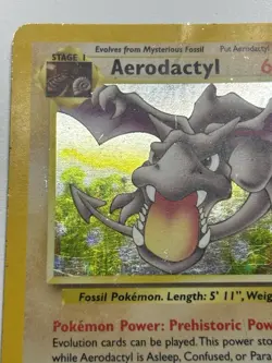 Pokemon TCG Aerodactyl Fossil Holo Card 1/62 Unlimited Rare - Image 5