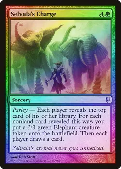 Selvala's Charge FOIL Conspiracy NM Green Uncommon MAGIC MTG CARD ABUGames - Image 1