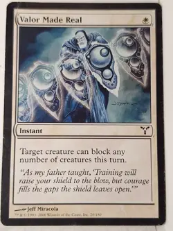 Valor Made Real - Dissension - Magic the Gathering MTG Nice! - Image 1