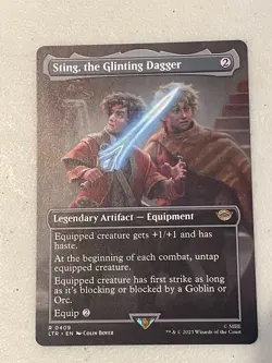 MTG magic 2x Sting, the Glinting Dagger The lord of the Rings RARE - Image 1