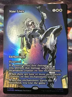 Nine Lives - Borderless FOIL - Spider-Man #3 Mythic, NM, MTG - Image 1