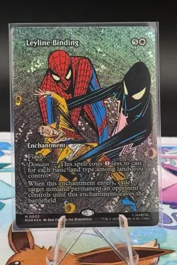 MTG Leyline Binding 0002 Mythic Foil Borderless Marvel Universe Spider-Man - Image 1