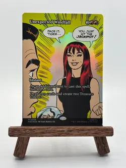 Unexpected Windfall (Borderless) Foil Rare - MAR 0029 MTG Magic The Gathering - Image 1