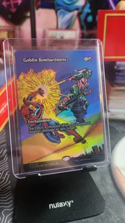 Goblin Bombardment NM Borderless Foil #23 MTG Marvel Universe - Image 1