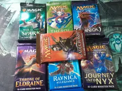 13 magic the gathering booster pack sealed lot no duplicate set - Image 1