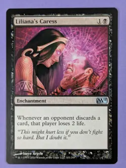 MTG Magic The Gathering: Magic 2011: Liliana's Caress #103/249 Uncommon - LP - Image 1