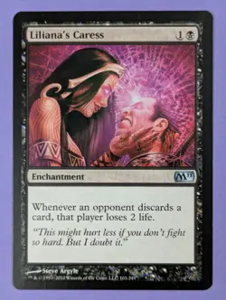MTG Magic The Gathering: Magic 2011: Liliana's Caress #103/249 Uncommon - LP - Image 3