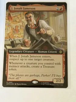 J. Jonah Jameson Extended Art Marvel's Spider-Man Foil 261 - Image 1