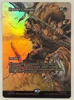 Hunter's Insight Borderless Foil - Mythic - Marvel Universe Eternal-Legal MTG - Image 1