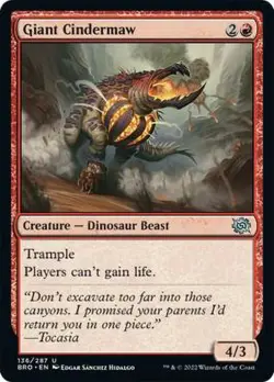 x1 Giant Cindermaw - The Brothers' War - NM - MTG - Image 1