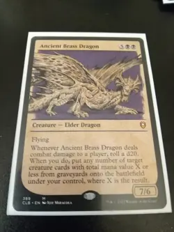 Ancient Brass Dragon (Showcase) Commander Legends: Battle for Baldur's Gate... - Image 1