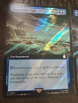 (3×) MTG - Inexorable Tide Foils -Universes Beyond: Fallout - Mint - Exact Shown - Image 2