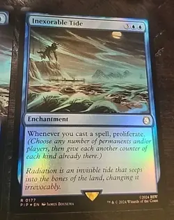 (3×) MTG - Inexorable Tide Foils -Universes Beyond: Fallout - Mint - Exact Shown - Image 4