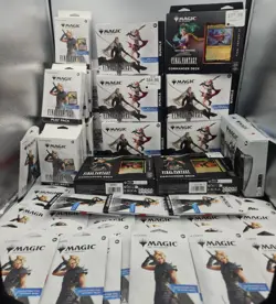 Magic The Gathering Final Fantasy Lot 5 Bundle,11 Play Pack, 30 Booster Sleeves - Image 1