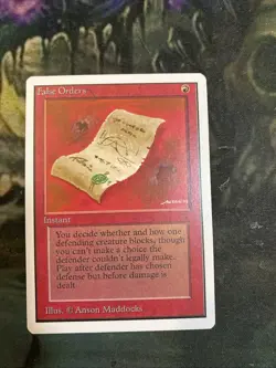1x False Orders - Unlimited Edition - MTG - Nm 1993 - Image 1