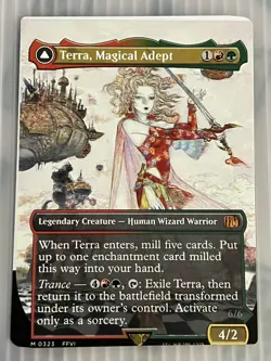 Magic the Gathering Terra, Magical Adept Final Fantasy Severe Miscut Misprint - Image 1