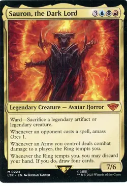MTG Sauron, the Dark Lord - The Lord of the Rings #224 - Image 1