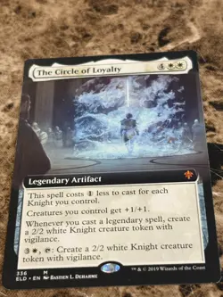 THE CIRCLE OF LOYALTY Magic MTG Throne of Eldraine Extended Art - Image 1