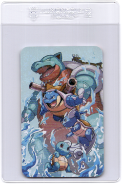 Pokemon Mini Cards Star pattern Holo squirtle wartortle blastoise - Image 1