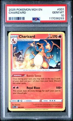 2025 POKEMON M24 EN-MCDONALD'S COLL #001 CHARIZARD PSA 10 - Image 1