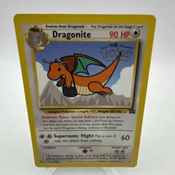 Dragonite Black Star Promo 5 1999 WB Pokemon The First Movie WOTC Vintage NMT/LP - Image 1
