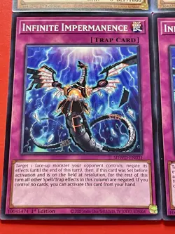 3x Infinite Impermanence + 3x Ghost Belle & Haunted Mansion | NM | YuGiOh! - Image 2