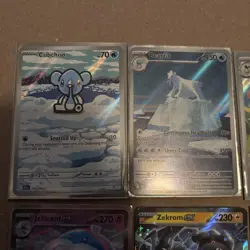Mixed Pokemon Lot Of 10 Cards, Black Bolt And White Flare, IRs, Masterball, Exs - Image 3