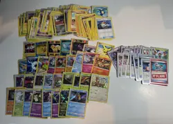 Pokemon Card Lot Holo Etc MP-Damaged mew Holo And More Over 140 - Image 1
