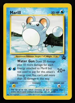 Marill 29 WOTC Black Star Promo Pokemon Card - Image 1