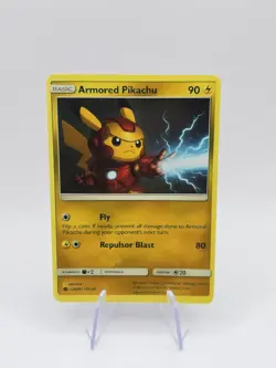 Iron Man X Pikachu Pokemon Custom Card - Image 1