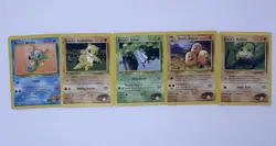 Vintage Pokemon lot of 5 Gym Hero’s Common & Uncommon Cards 2000 MP-DMG - Image 1