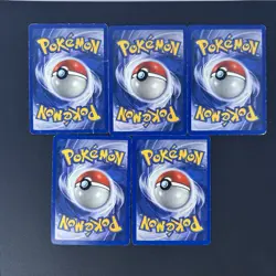 Vintage Pokemon lot of 5 Gym Hero’s Common & Uncommon Cards 2000 MP-DMG - Image 2