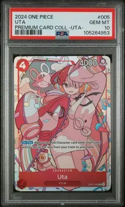 Uta #005 - One Piece Uta Premium Card Collection - PSA 10 - Image 1