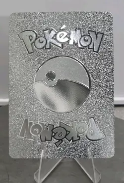 Pokemon Pikachu V 190hp Silver Foil Fan Art Collector Card TCG - Image 2