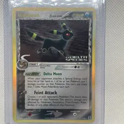 Pokemon Umbreon Reverse Holo Stamped Rare Card 17/113 EX Delta Species TCG - Image 1