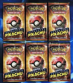 Pokemon TCG Detective Pikachu 2 Card Booster Pack Sealed Lot X6 Sun & Moon Promo - Image 1