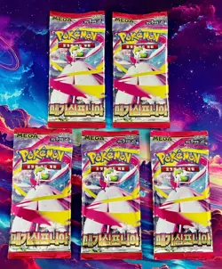 5 SEALED PACKS Mega Evolution - Mega Symphonia Pokemon Card Booster KOREAN - Image 1
