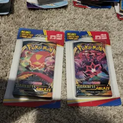 2021 Pokemon Sword & Shield Booster Pack + 1 Promo Card Sealed Darkness Ablaze - Image 3