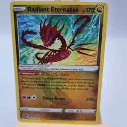 Radiant Eternatus Holo Rare Pokemon Card Crown Zenith 105/159 - Image 1