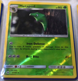 Reverse Holo Foil Metapod # 2/149 Sun & Moon Base Set Pokemon Cards NM/MINT - Image 1