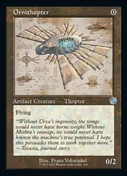 Ornithopter x1 1x Retro Schematic The Brothers' War NM MTG - Image 1